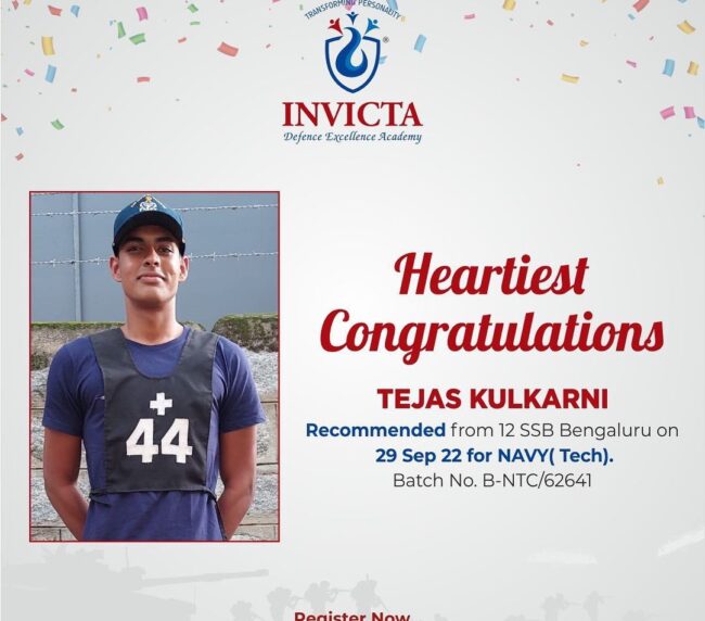 Tejas Kulkarni - Invicta Defence Excellence Academy