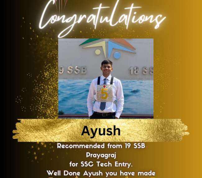 Ayush- Invicta Defence Academy Success Stories 2024