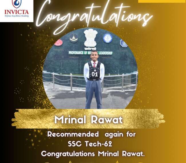 Mrinal Rawat- Invicta Defence Academy Success Stories