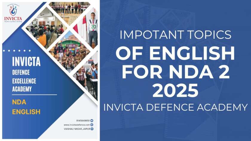 Important Topics of English For NDA 2 2025